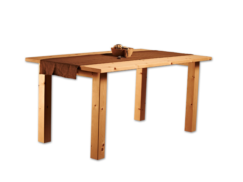 Massiver Holztisch 'Tablein' | Fichte, Buche, Eiche oder Zirbe | L 120/160 x B 80/90 x H 75 cm | Made in Südtirol