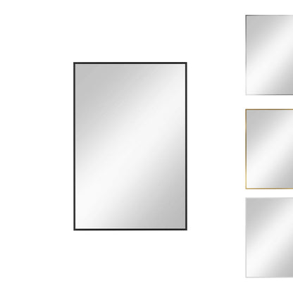 Spiegel rechteckig 'Er' | 60 x 90 x 0,4 cm | Gold, Silber, Schwarz oder Weiß | Manufactured in Europe