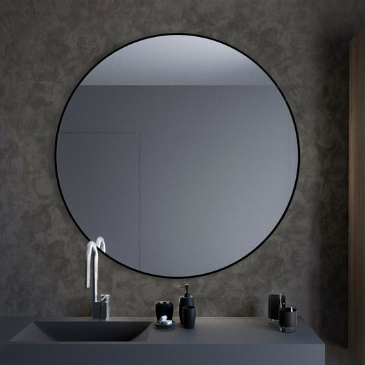 Spiegel rund 'Matteo' | Durchmesser 50, 60, 70 oder 80 cm | in Gold, Silber, Schwarz oder Weiß | Manufactured in Europe