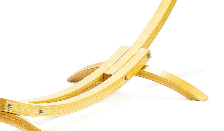 Luxus-Hängemattengestell 'Swing | verschiedene Größen | Eschenholz lasiert | Topqualität aus Österreich